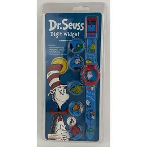 Dr. Seuss Watch Digit Widget 1998 With SIX Interchangeable Character Disk SEALED